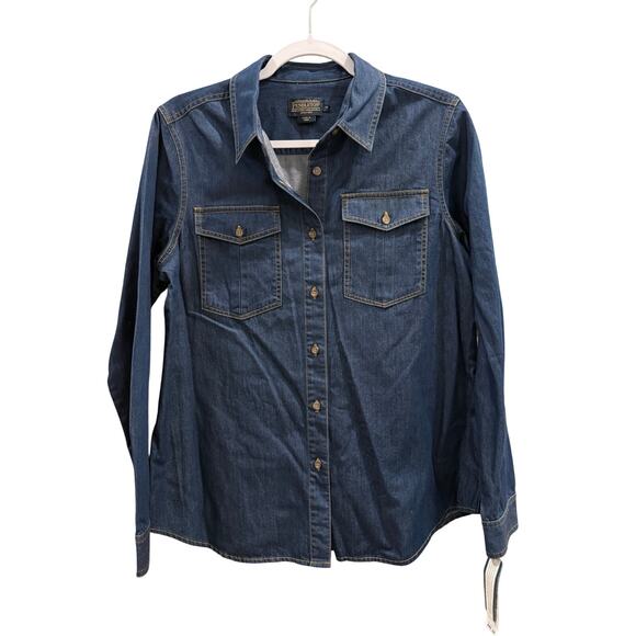 Pendleton Other - Pendleton Woolen Mills Denim Button Down Shirt Size Medium NWT MSRP $99